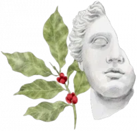 Statue and Coffee Decorative Icon 3